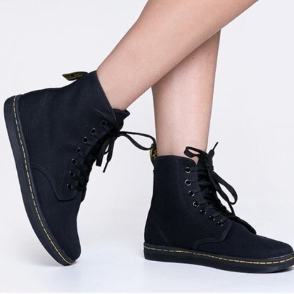 Dr. Martens Stratford Lace Up Canvas High Top Boots
